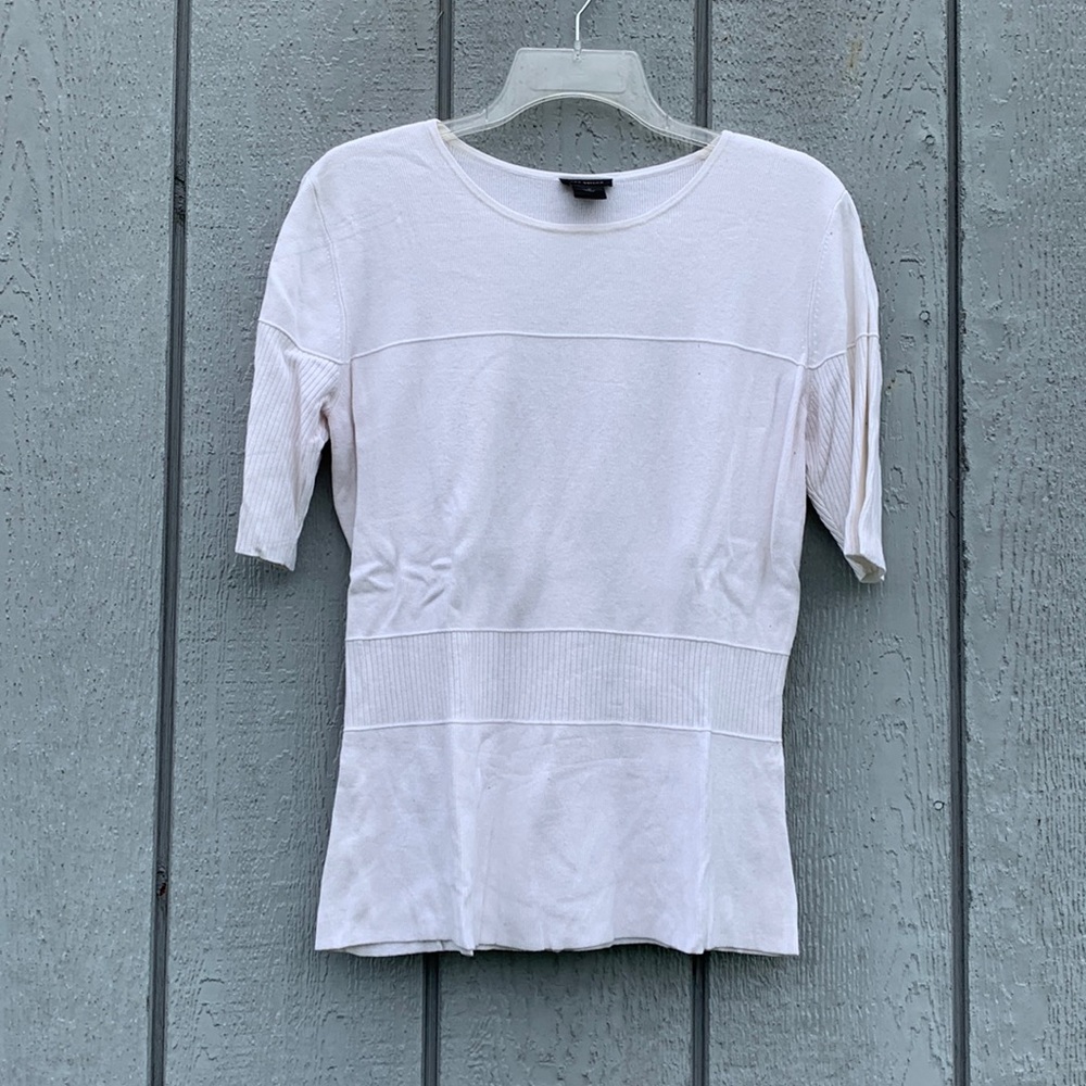 Ann Taylor White Sweater Top